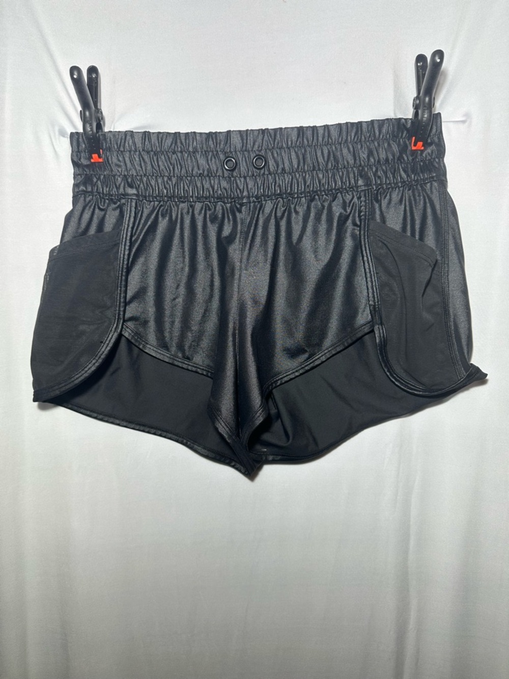 Victoria’s Secret Sport Metallic Black 2-in-1 Running Shorts - Small